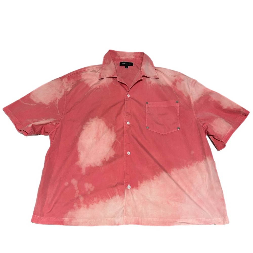 Purple Brand Men's Pink Tie-Dye Shirt